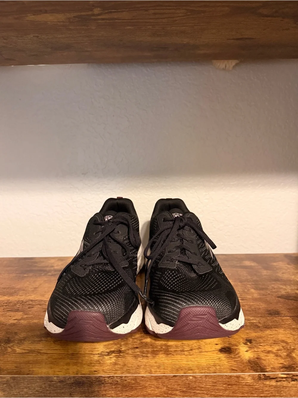 Women’s Black and Purple Running Sketchers